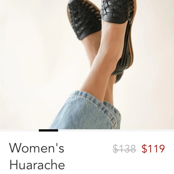 Black Nisolo Women's Huarache Sandal Like New | size 10 - Picture 5 of 16